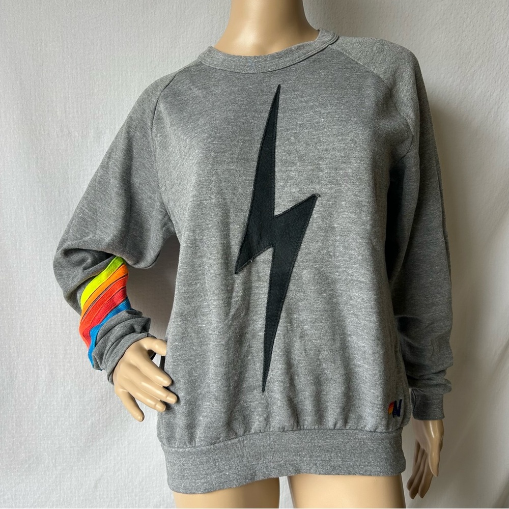Aviator Nation
Bolt Chevron Neon Grey Sweatshirt